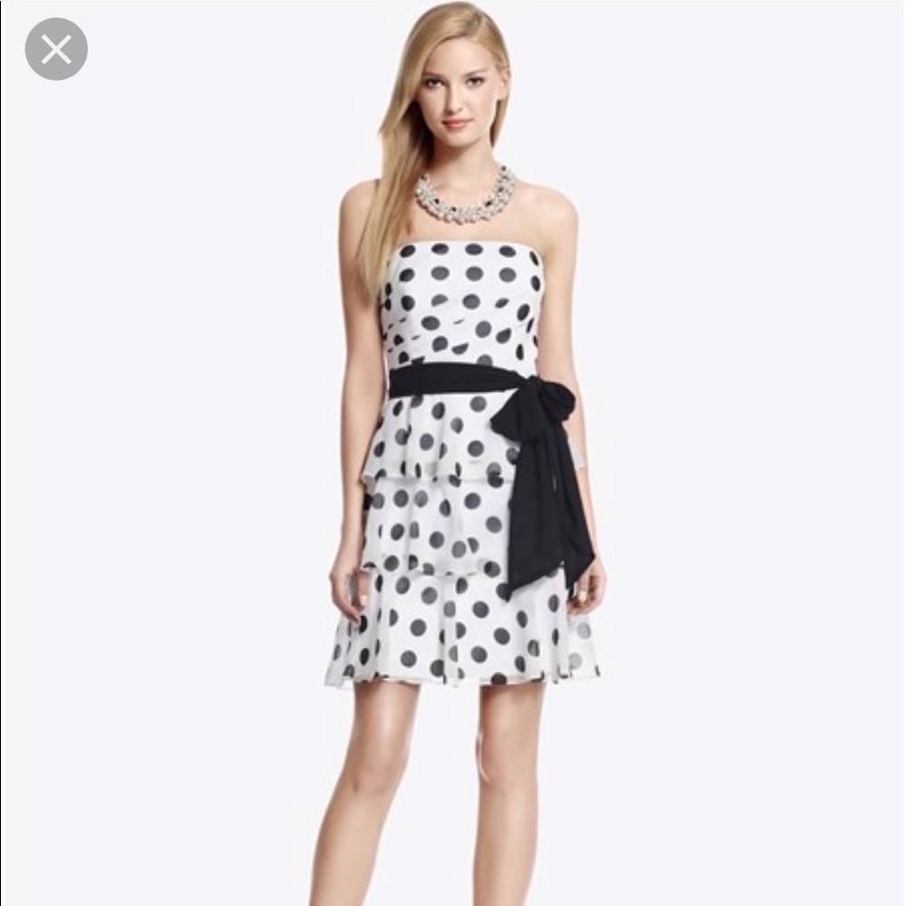 White House black market strapless dress size 4